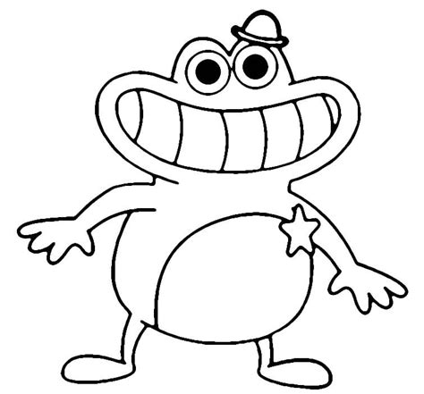 sheriff toadster coloring page